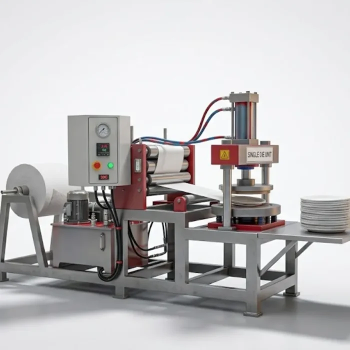 Semi Automatic Drona Paper Plate Machine (Double Die)