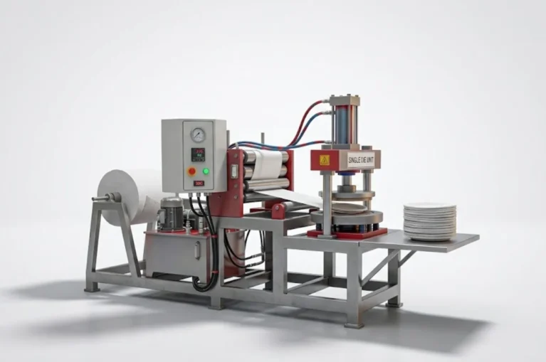 Semi Automatic Hydraulic Paper Dish Making Machine (Single Die)